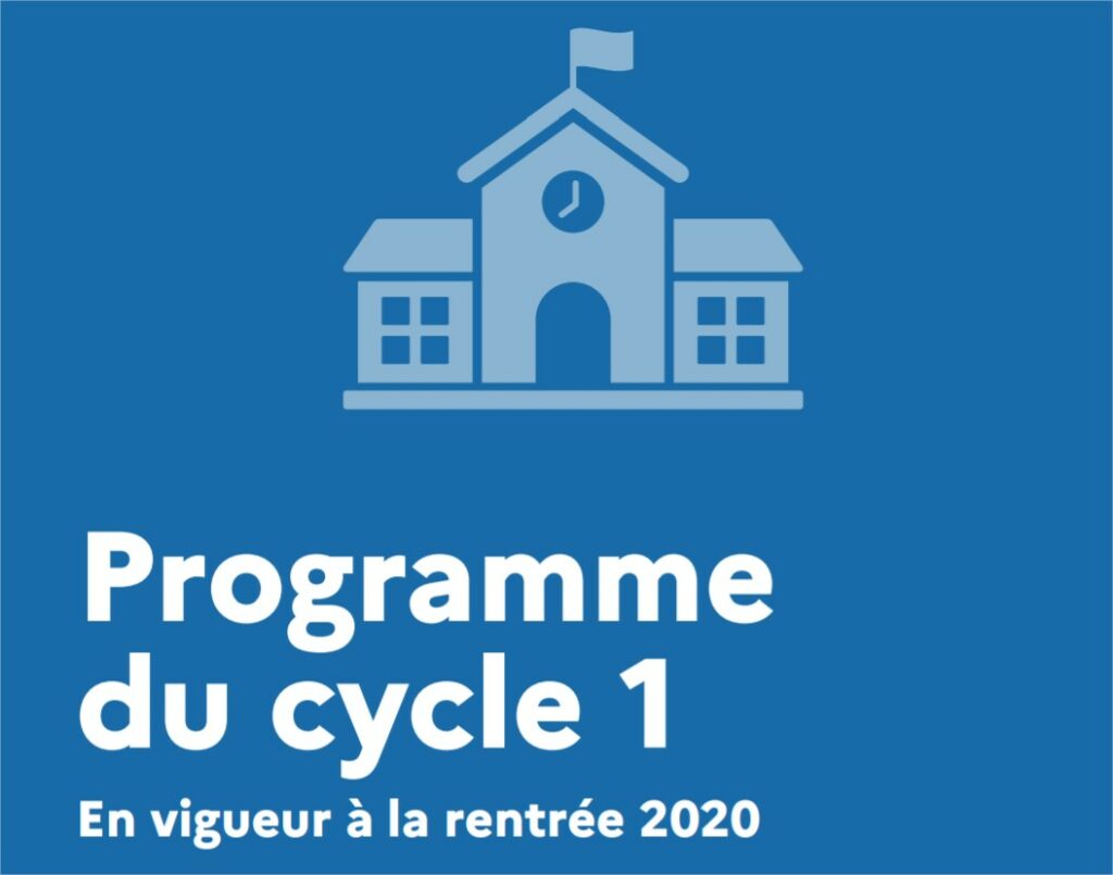 Programmes du cycle 1 à la rentrée 2020 – Espace 62 – La plateforme ...