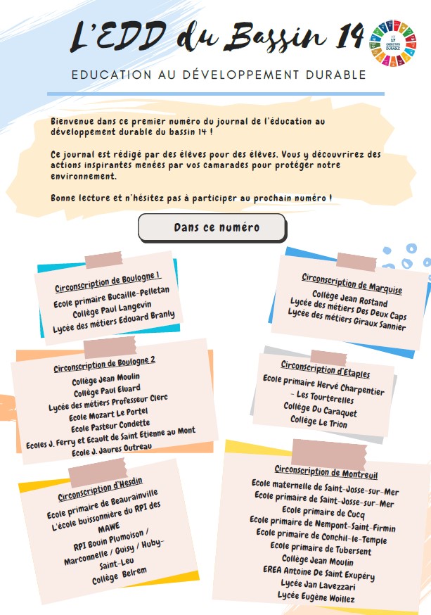 Journal n°1 du bassin 14
