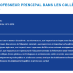 Rôle du professeur principal dans les collèges et les lycées